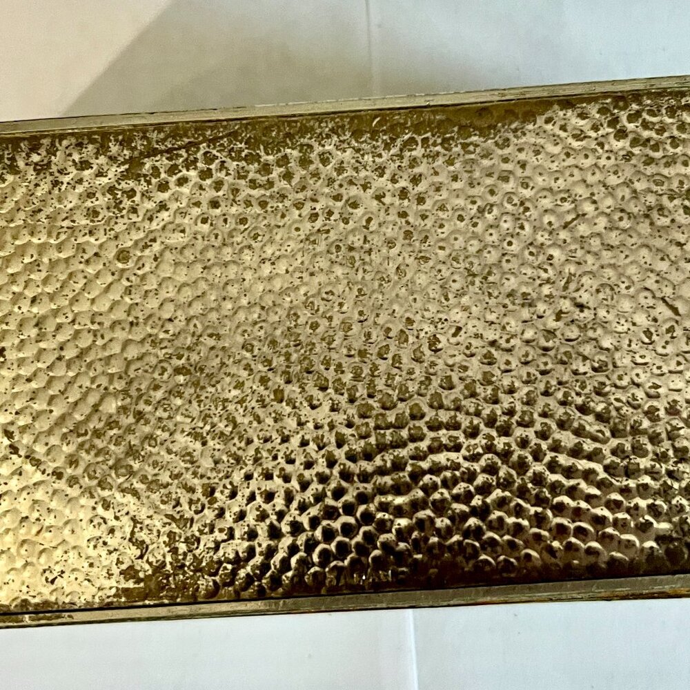 ANTIQUE ORNATE SILVER-PATINA, JEWELRY BOX. - Picture 6 of 6